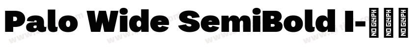 Palo Wide SemiBold I字体转换